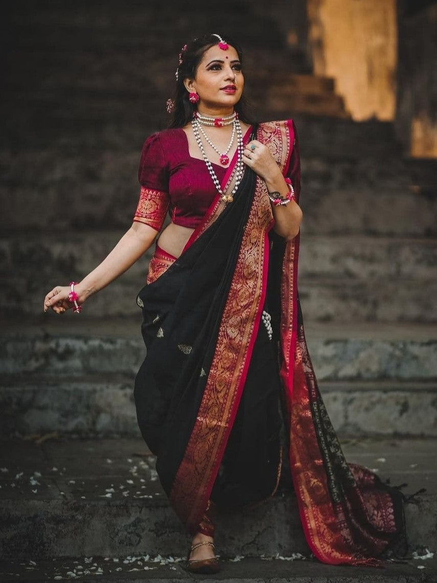 Semi Silk Kanjeevaram Elegant Design Saree