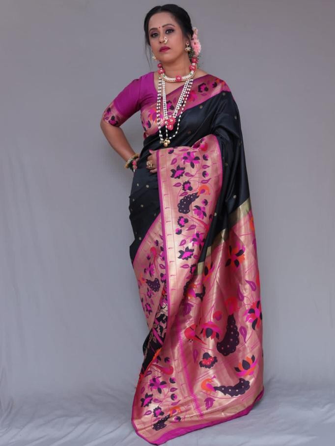 Semi Silk Kanjeevaram Elegant Design Saree
