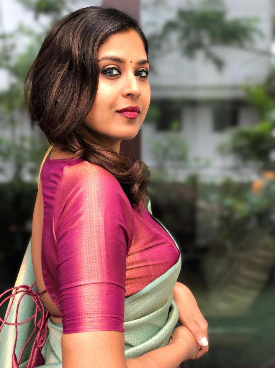 Semi Silk Kanjeevaram Elegant Design Saree