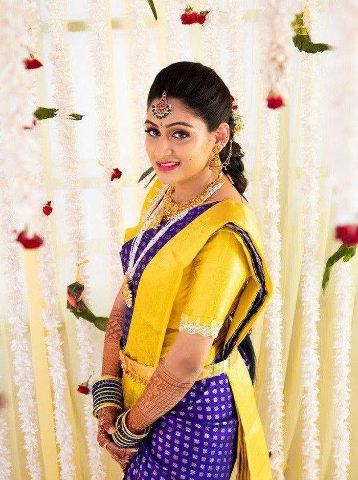 Semi Silk Kanjeevaram Elegant Design Saree