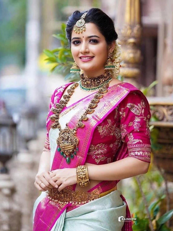Semi Silk Kanjeevaram Elegant Design Saree