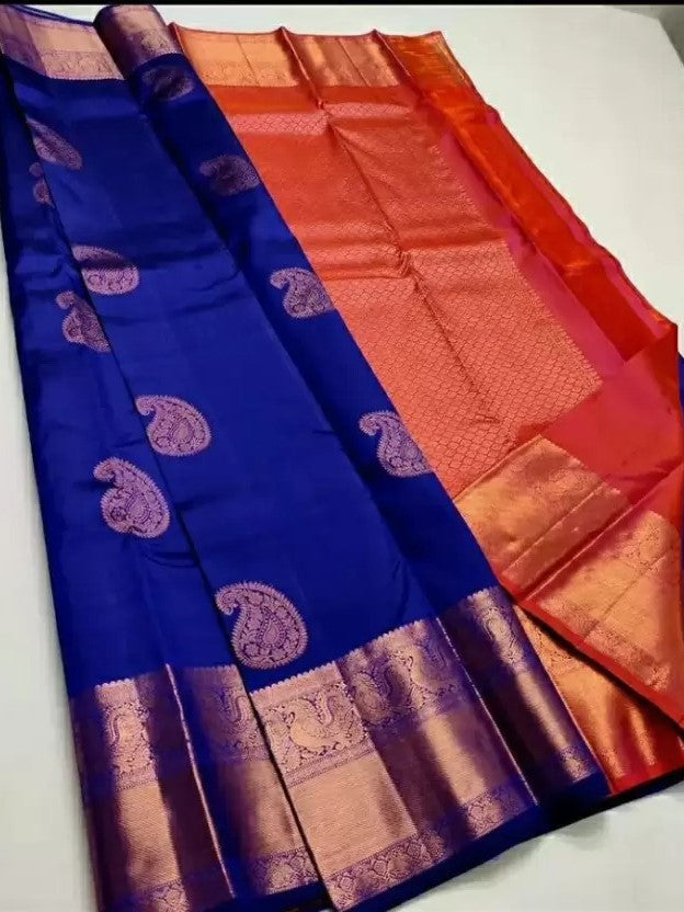 Semi Silk Kanjeevaram Elegant Design Saree