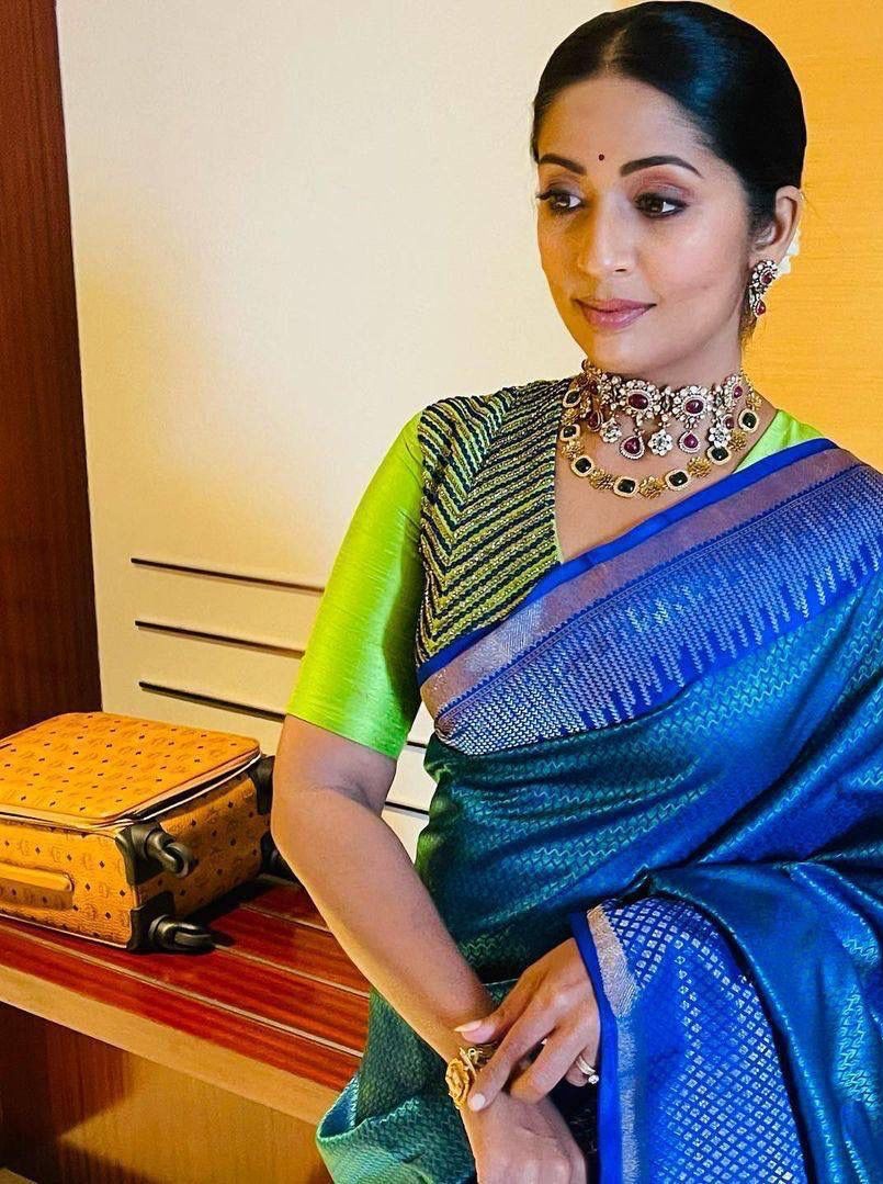 Semi Silk Kanjeevaram Elegant Design Saree