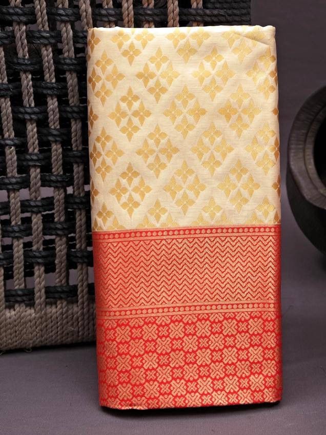 Semi Silk Kanjeevaram Elegant Design Saree