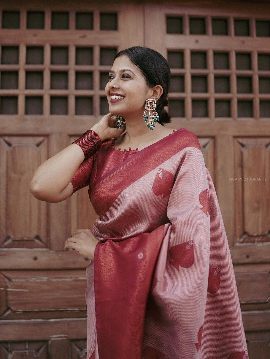 Semi Silk Kanjeevaram Elegant Design Saree