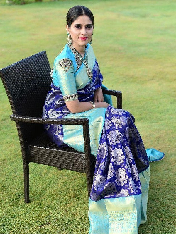 Semi Silk Kanjeevaram Elegant Design Saree