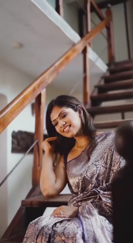 Semi Silk Kanjeevaram Elegant Design Saree