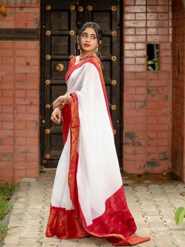 Semi Silk Kanjeevaram Elegant Design Saree
