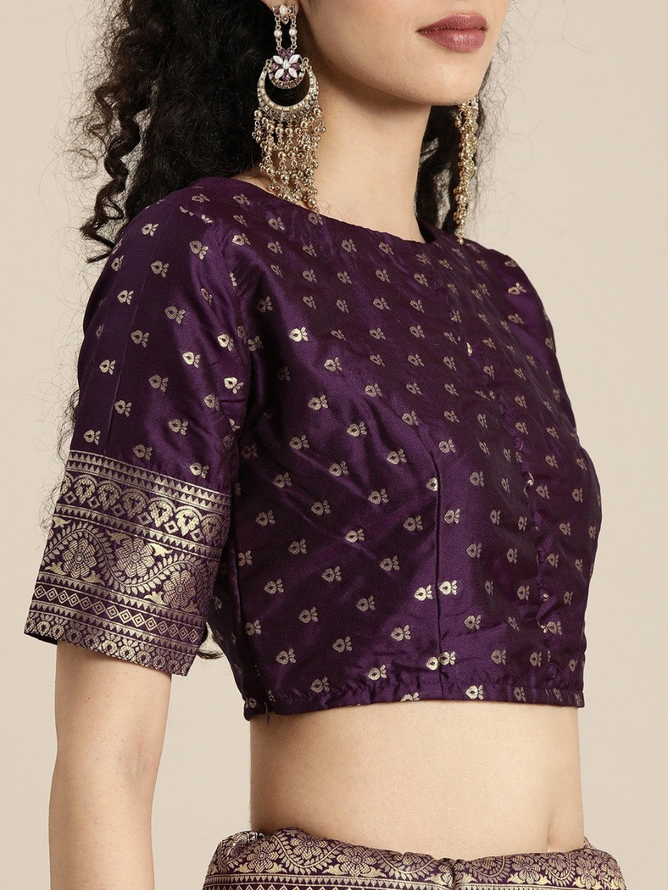 Semi Silk Kanjeevaram Elegant Design Saree