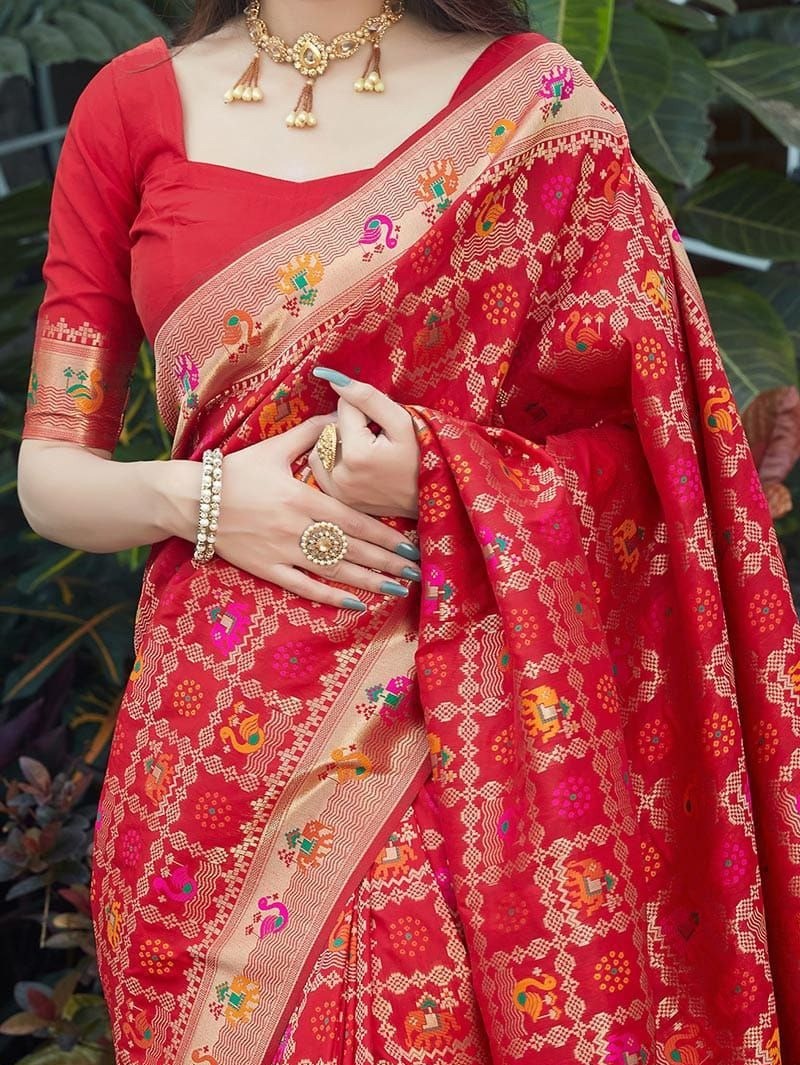 Semi Silk Kanjeevaram Elegant Design Saree