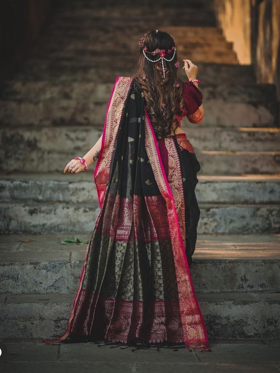 Semi Silk Kanjeevaram Elegant Design Saree