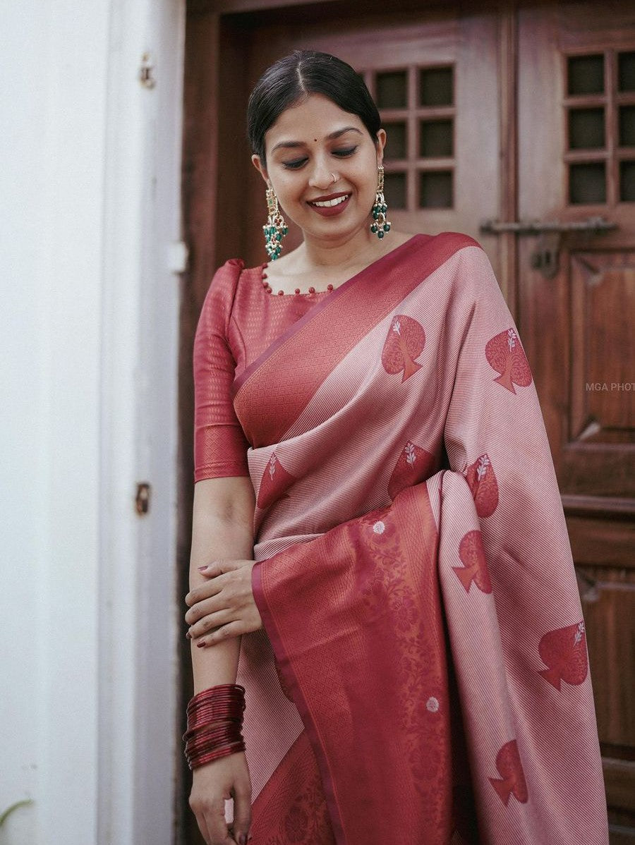 Semi Silk Kanjeevaram Elegant Design Saree