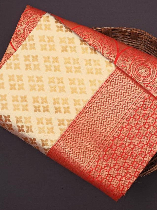 Semi Silk Kanjeevaram Elegant Design Saree