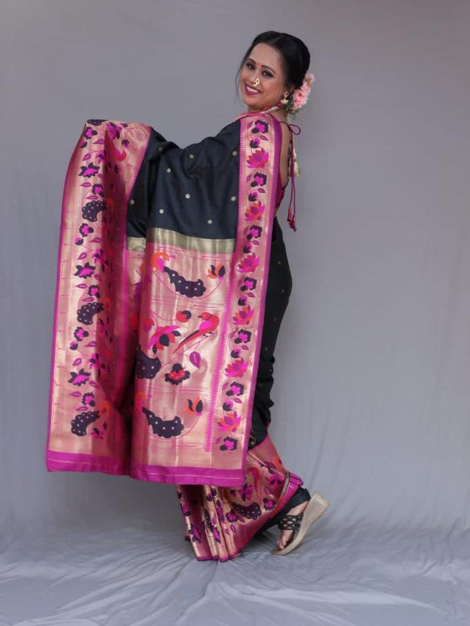 Semi Silk Kanjeevaram Elegant Design Saree