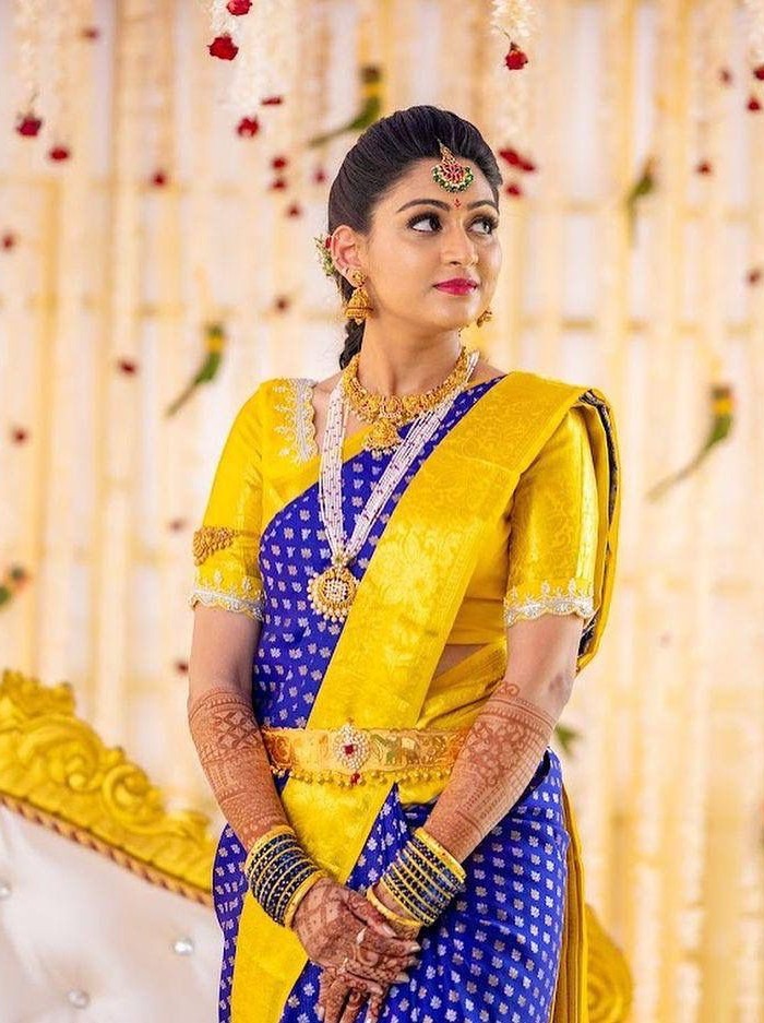 Semi Silk Kanjeevaram Elegant Design Saree