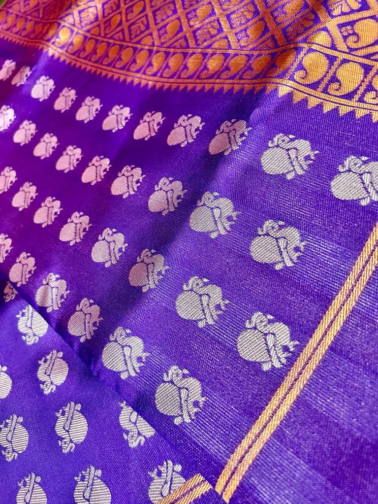 Semi Silk Kanjeevaram Elegant Design Saree