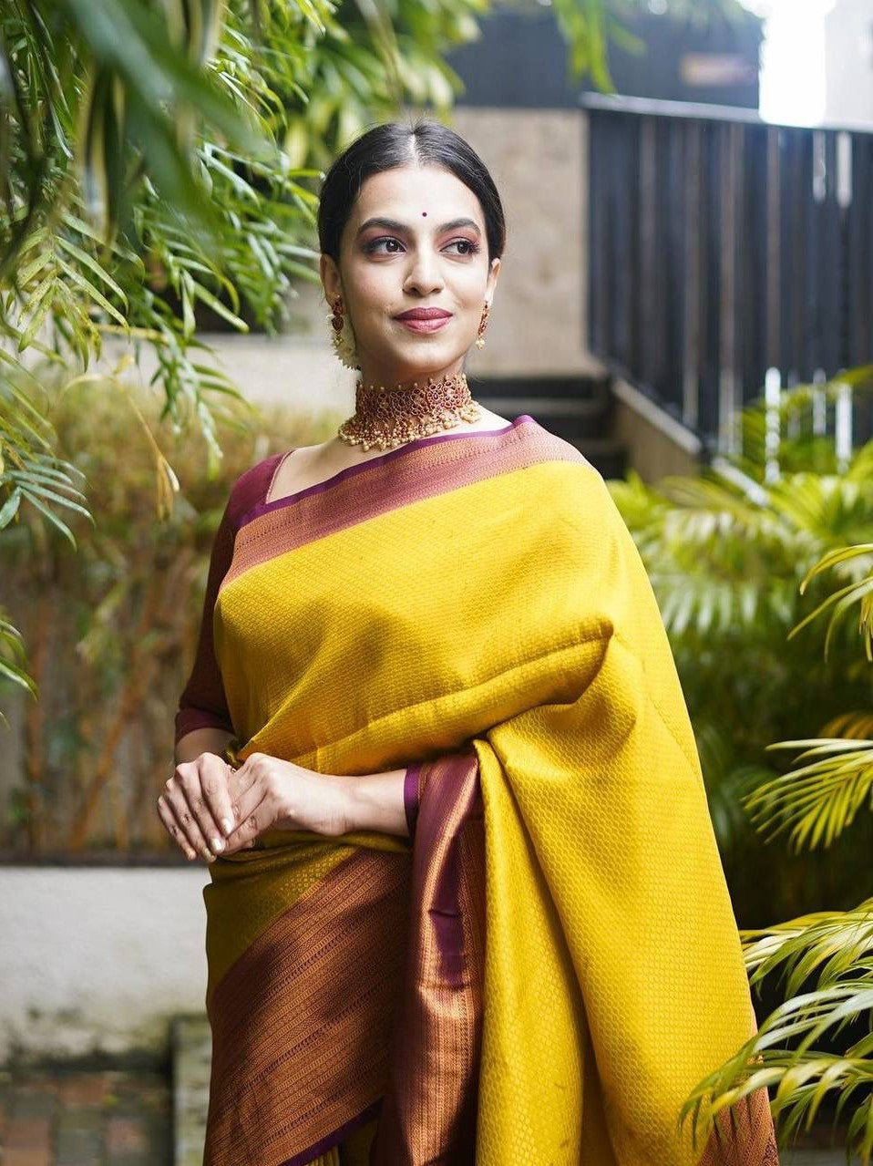 Semi Silk Kanjeevaram Elegant Design Saree
