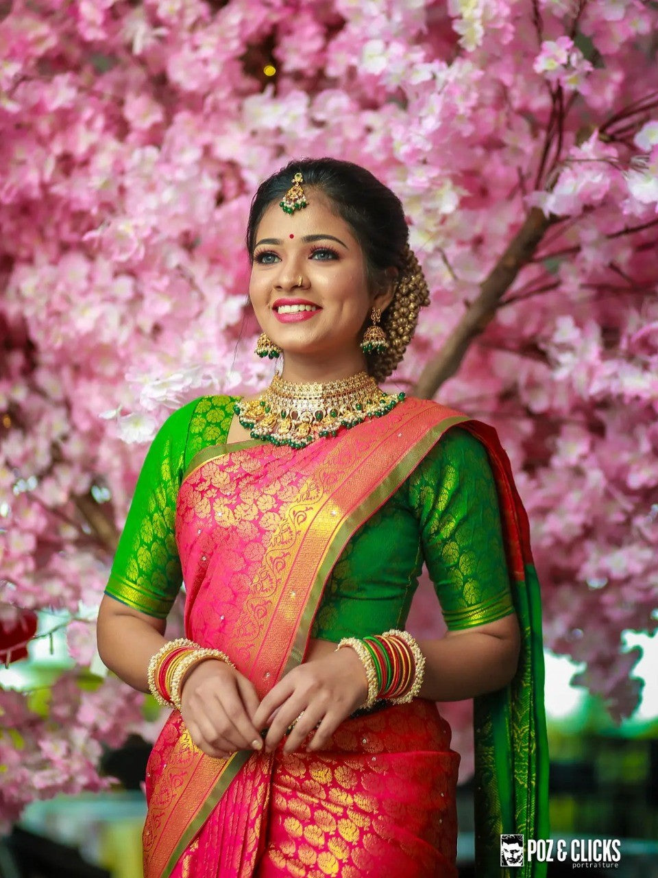 Semi Silk Kanjeevaram Saree in Classical Design