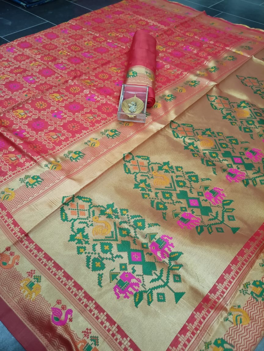 Semi Silk Kanjeevaram Elegant Design Saree