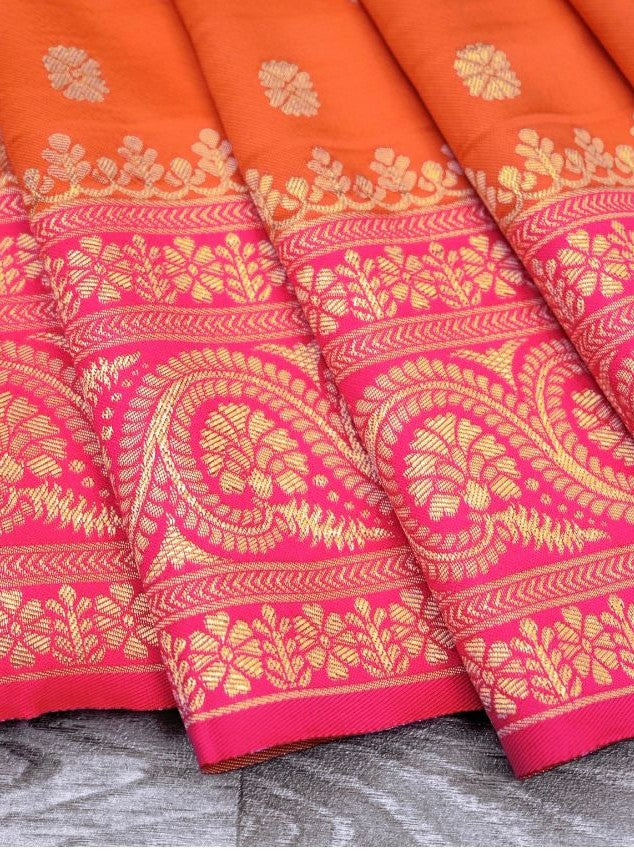 Semi Silk Kanjeevaram Elegant Design Saree