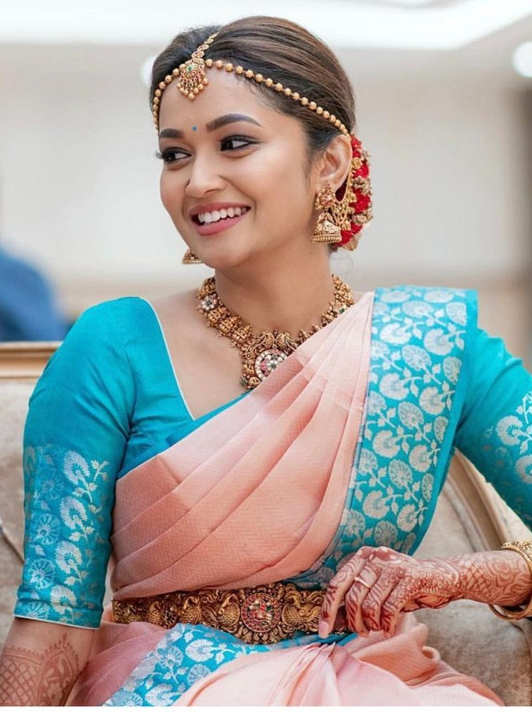Semi Silk Kanjeevaram Elegant Design Saree