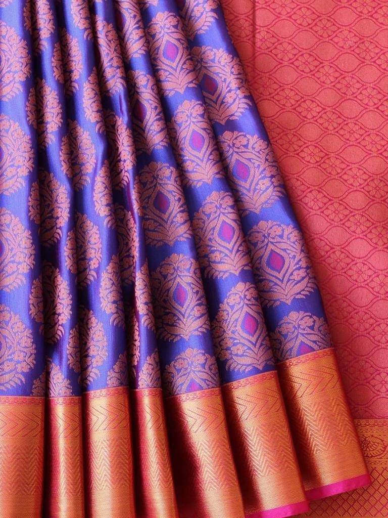 Semi Silk Kanjeevaram Elegant Design Saree