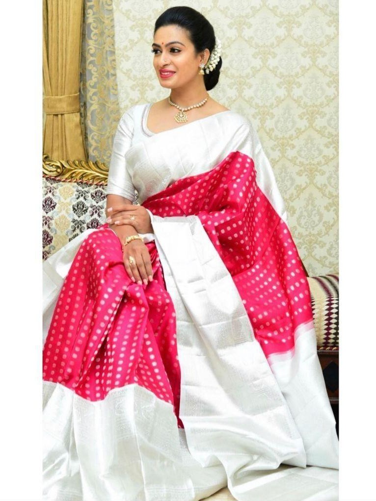 Semi Silk Kanjeevaram Elegant Design Saree