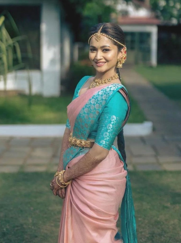 Semi Silk Kanjeevaram Elegant Design Saree