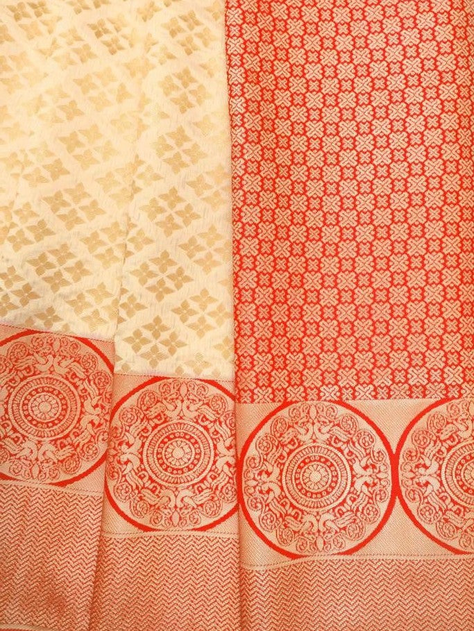 Semi Silk Kanjeevaram Elegant Design Saree