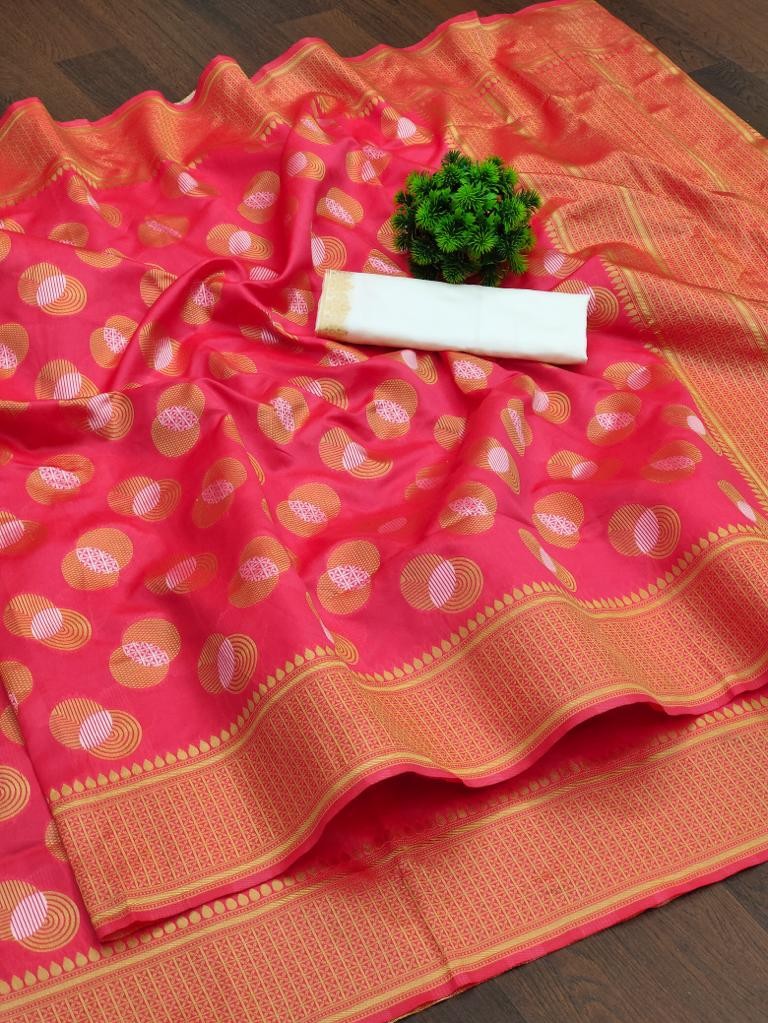 Semi Silk Kanjeevaram Elegant Design Saree