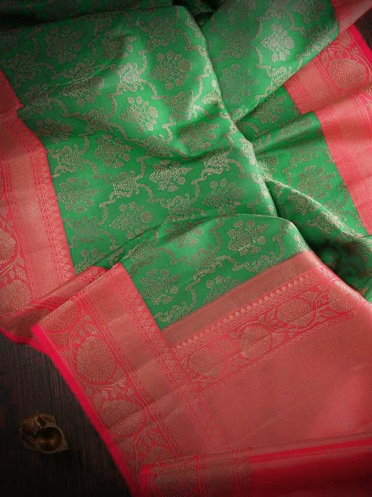 Semi Silk Kanjeevaram Elegant Design Saree