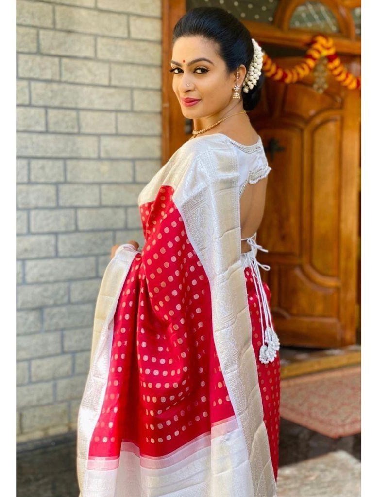 Semi Silk Kanjeevaram Elegant Design Saree