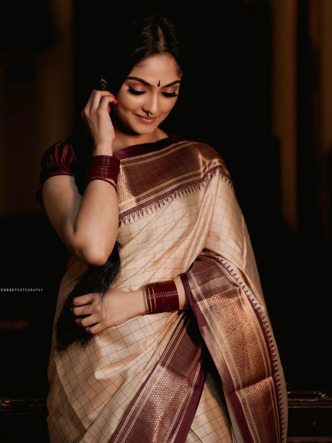 Semi Silk Kanjeevaram Elegant Design Saree
