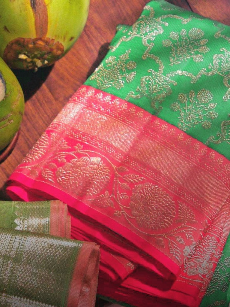 Semi Silk Kanjeevaram Elegant Design Saree
