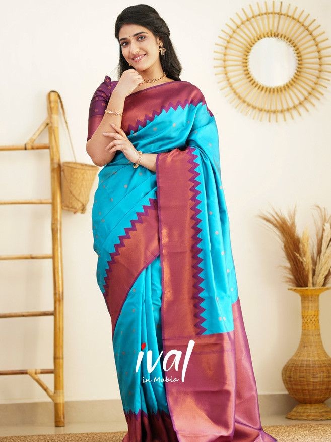 Semi Silk Kanjeevaram Elegant Design Saree