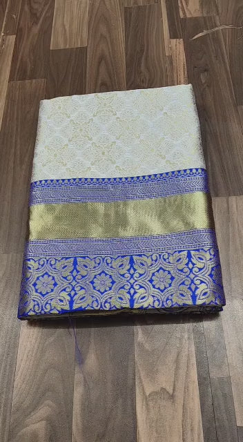 Semi Silk Kanjeevaram Elegant Design Saree