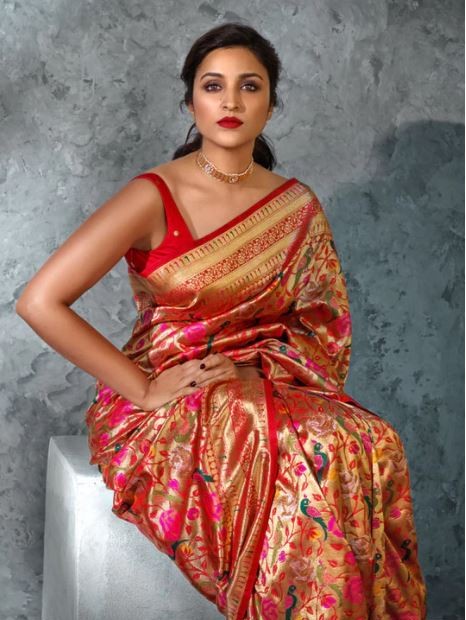 Semi Silk Kanjeevaram Elegant Design Saree
