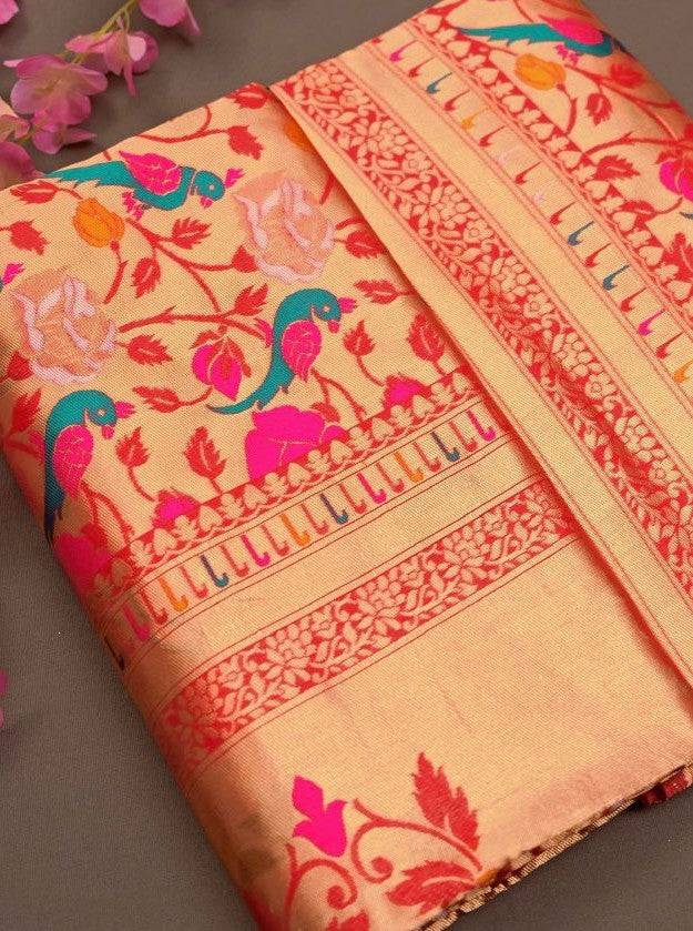 Semi Silk Kanjeevaram Elegant Design Saree