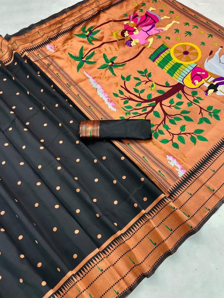 Semi Silk Kanjeevaram Elegant Design Saree