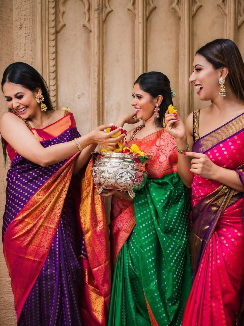 Semi Silk Kanjeevaram Elegant Design Saree