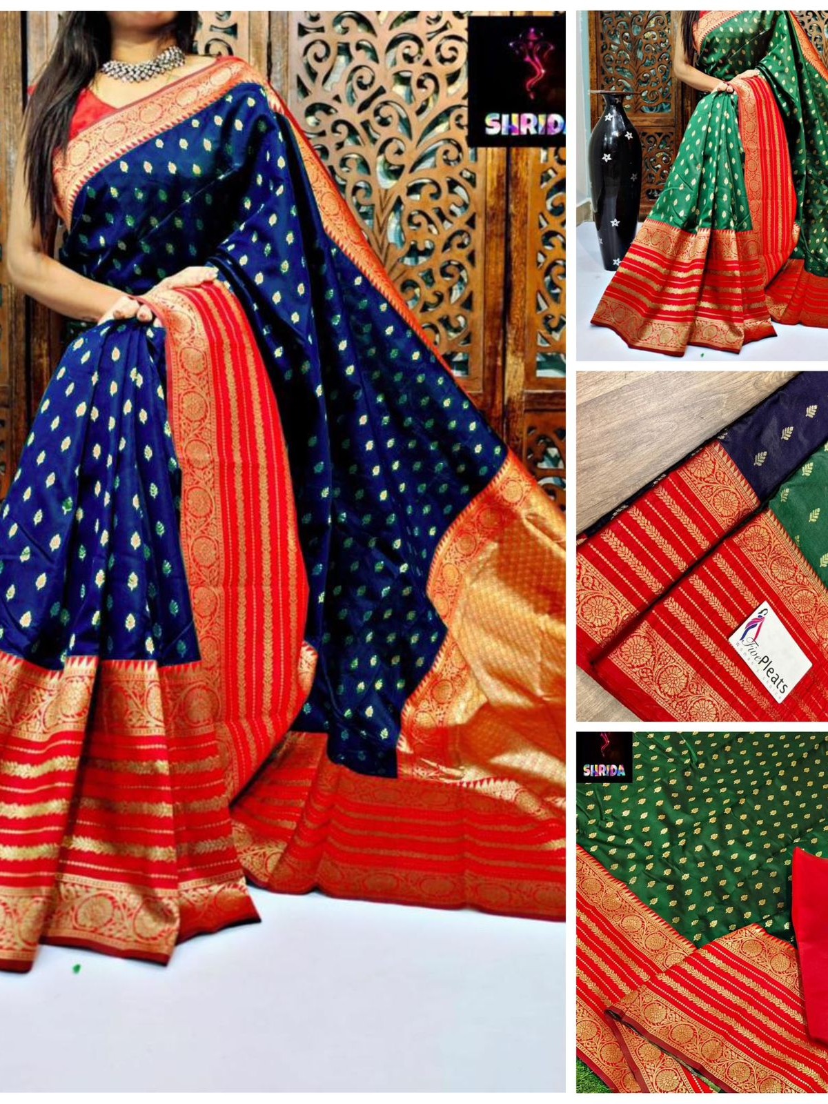 Semi Silk Kanjeevaram Elegant Design Saree