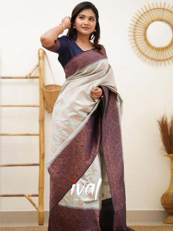Semi Silk Kanjeevaram Elegant Design Saree