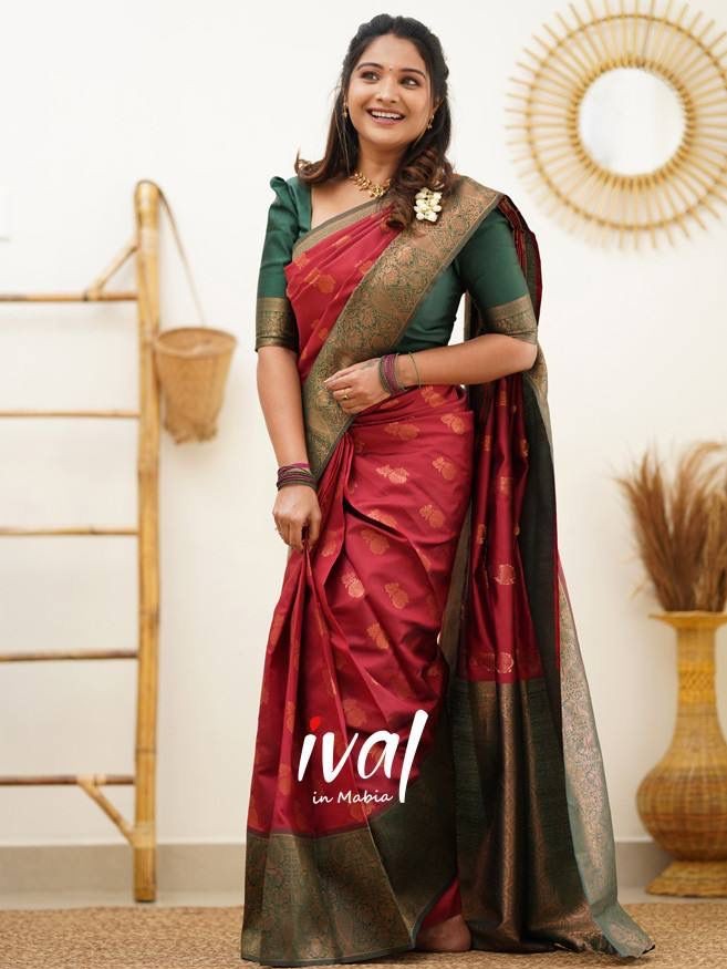 Semi Silk Kanjeevaram Elegant Design Saree