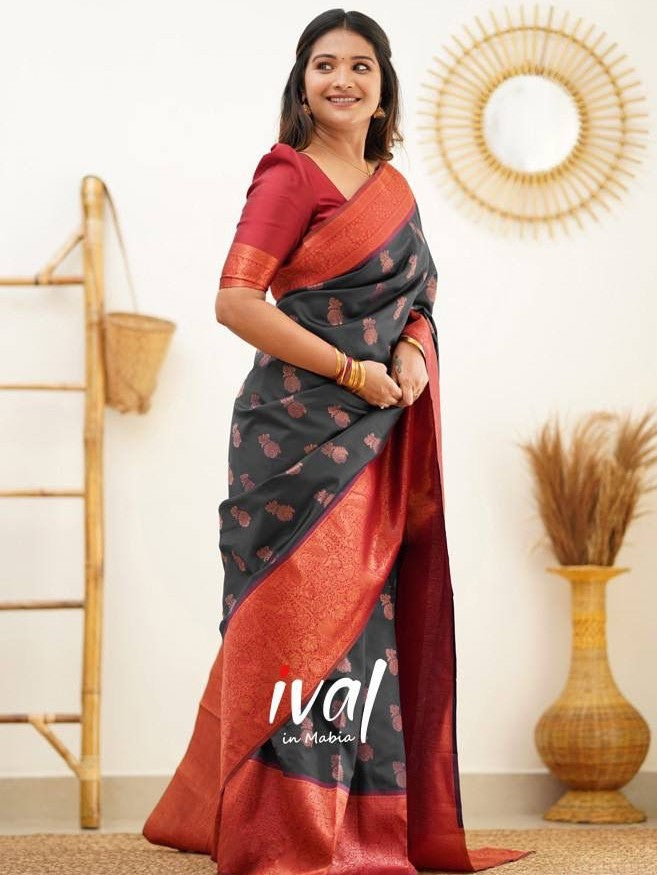 Semi Silk Kanjeevaram Elegant Design Saree