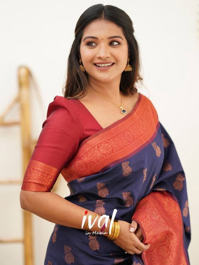 Semi Silk Kanjeevaram Elegant Design Saree