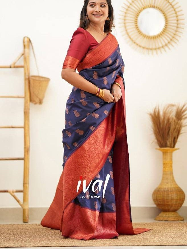 Semi Silk Kanjeevaram Elegant Design Saree